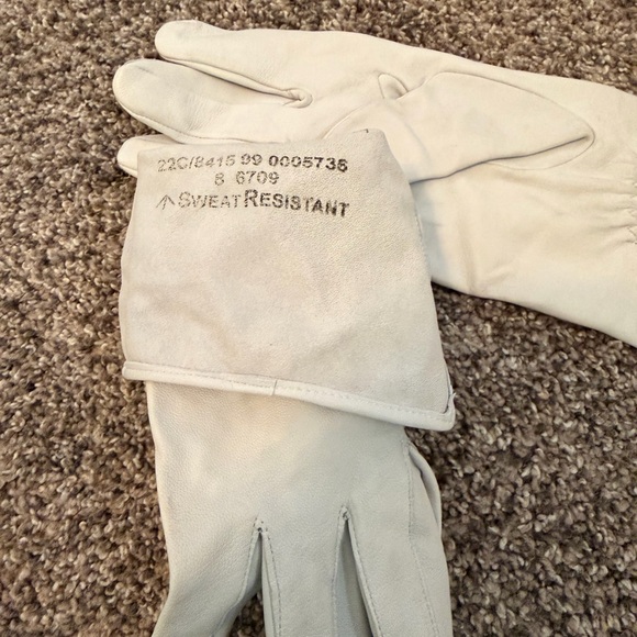 New RAF White Cape Leather Flying Gloves Royal Air Force - Picture 4 of 4